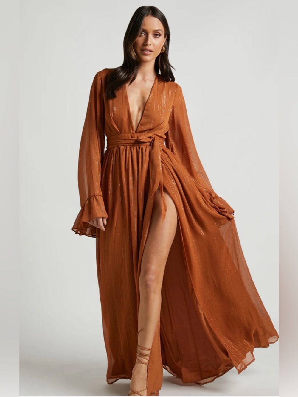 NWT SHOWPO DANGEROUS WOMAN MAXI DRESS- US 12